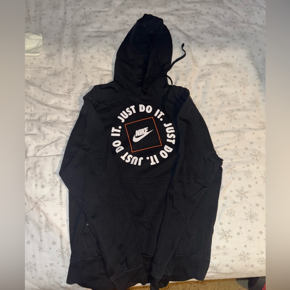 Nike Charcoal Gray Hoodie with Swoosh